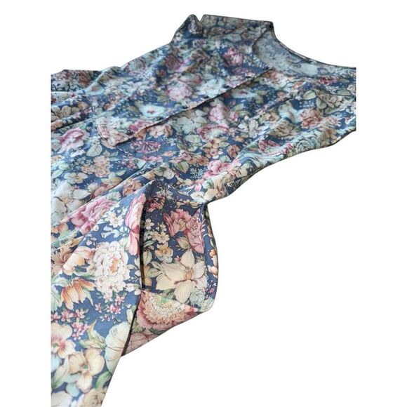 Vintage 1980’’s/90’s Alison J Cottage Core Floral Fit & Flare Midi Dress - Picture 8 of 13